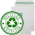100% RECYCLED FSC - Self Seal, Pocket, Natural Off White, Window, Green & Recycled Logo Inside - 90gsm +£0.11