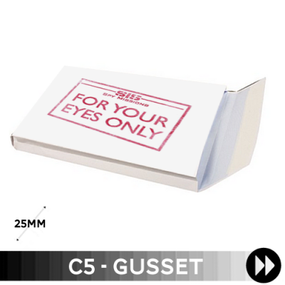 Gusset C5 - Printed Single Colour