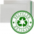 100% RECYCLED FSC - Self Seal, Pocket, Natural Off White, Green & Recycled Logo Inside - 90gsm +£0.06