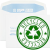 NATURE FIRST FSC - 100% Recycled Logo Inside, Gummed, White, Wallet, Window - 90gsm +£0.05