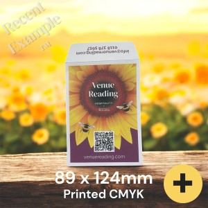 89 x 124mm - Printed Full Colour